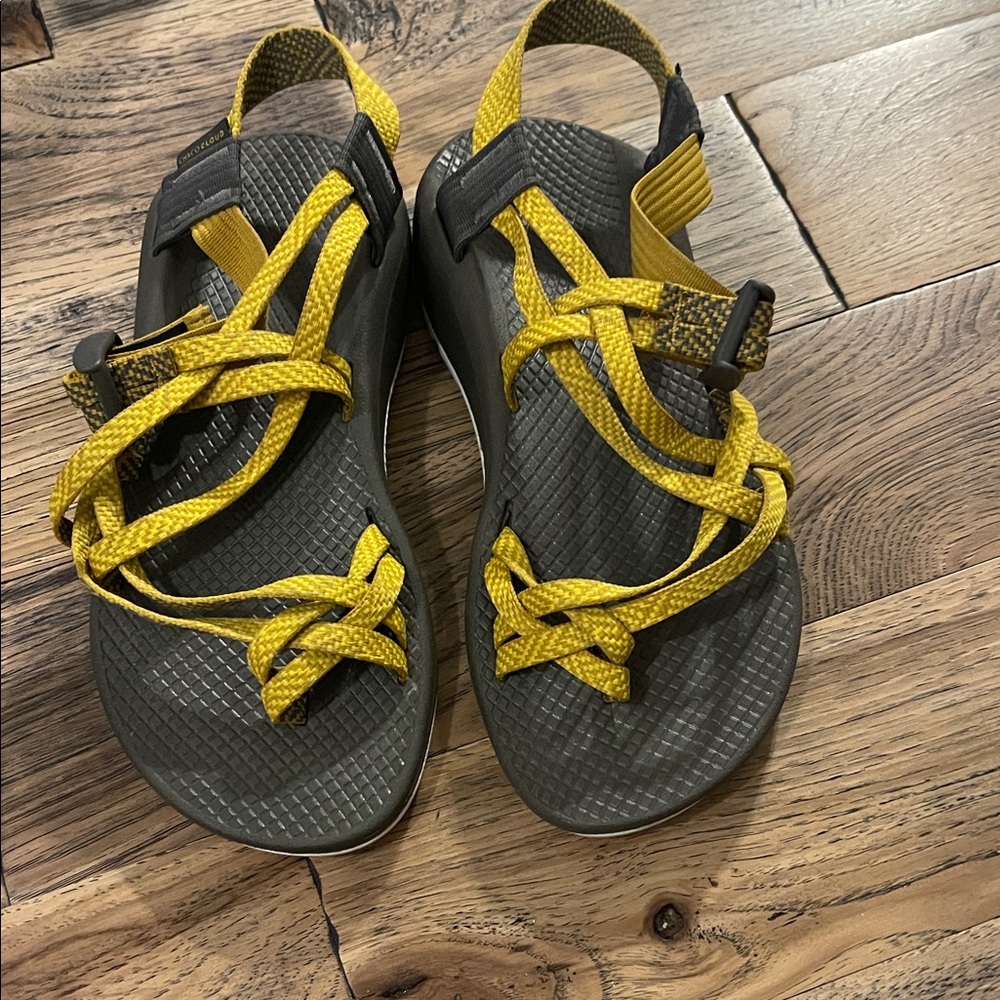 Chaco Yellow and Black Sandals